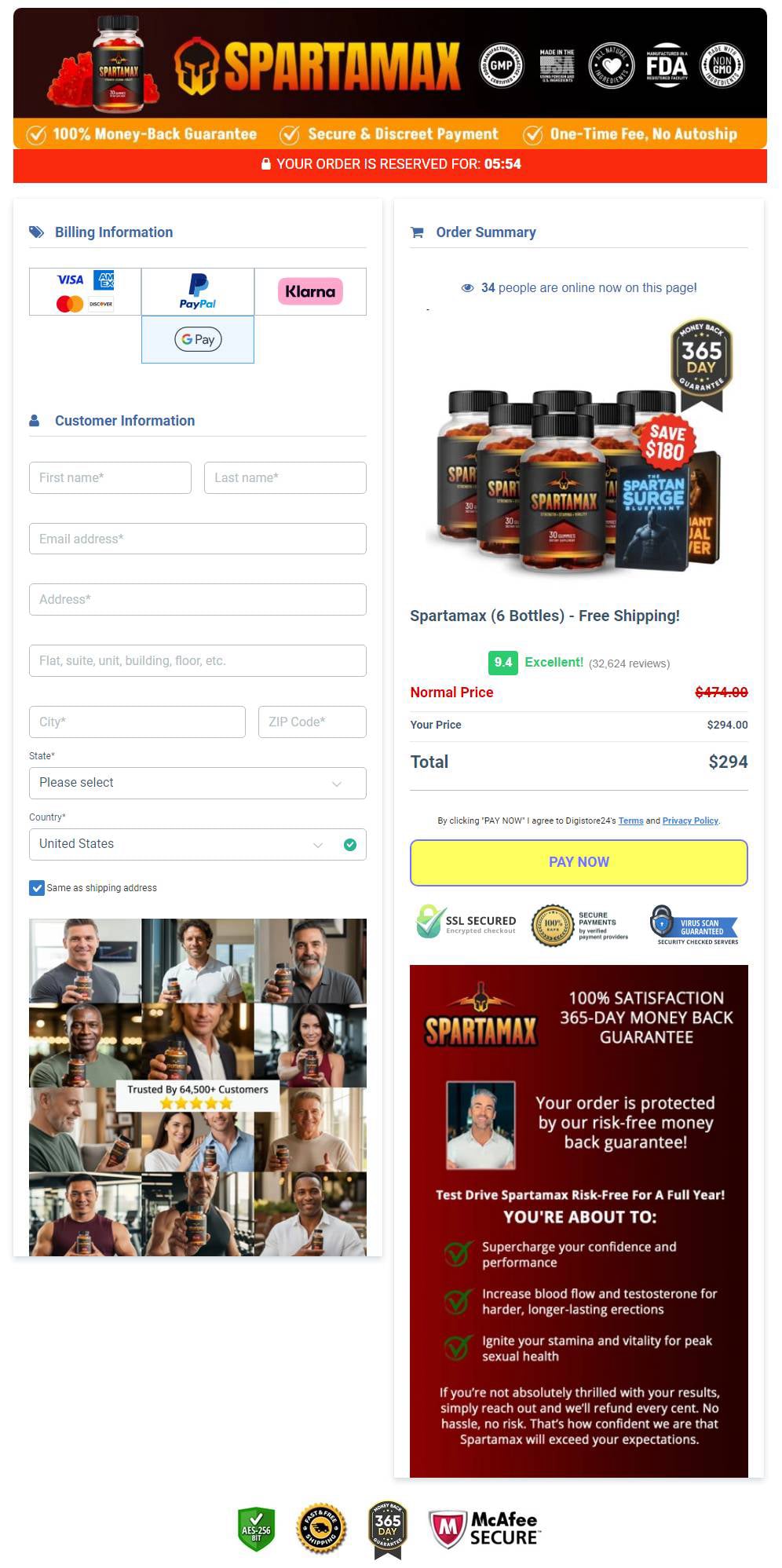 1 Day Spartamax Offer